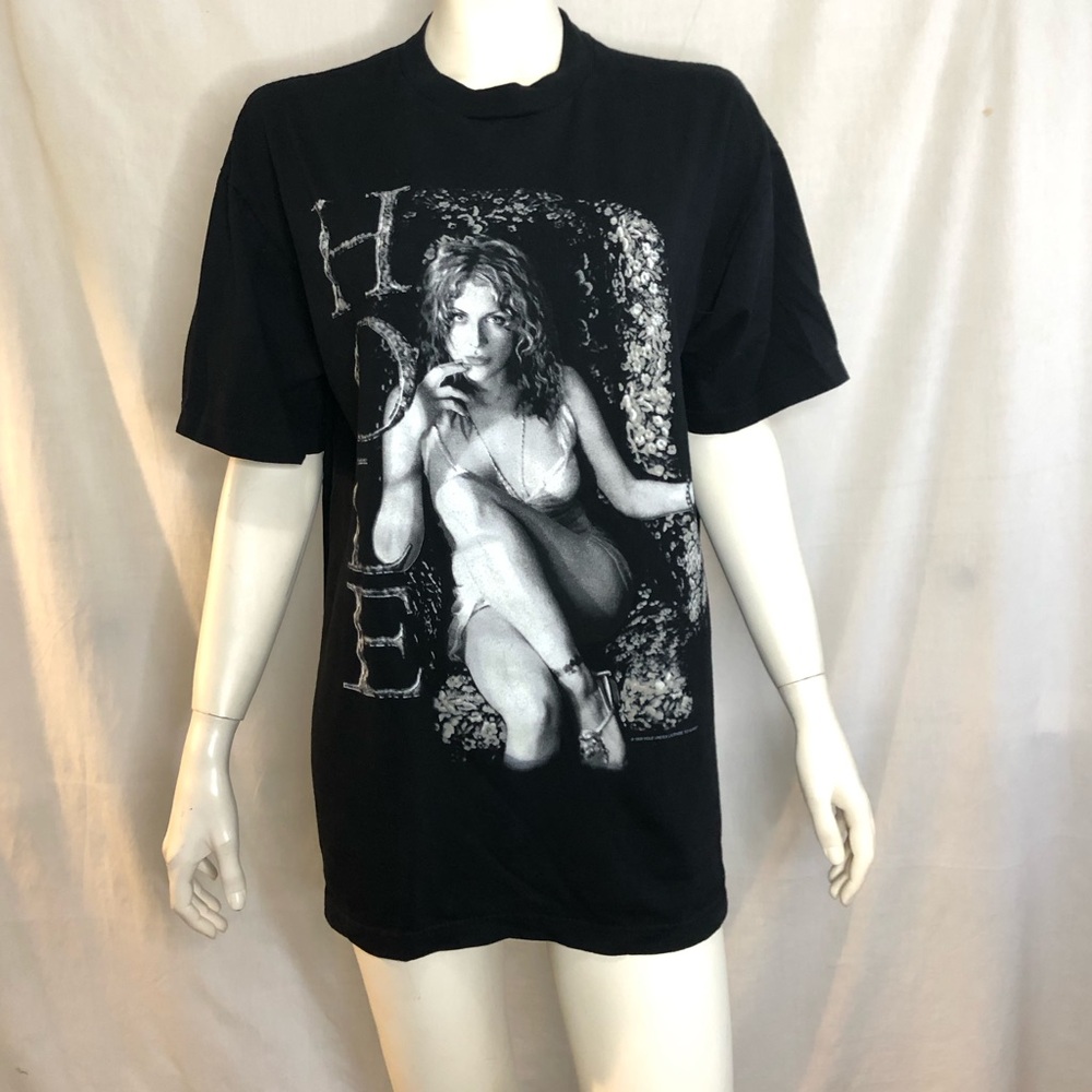 Hole vintage 1999 rare concert t shirt Courtney Love on the front size large - Picture 16 of 16